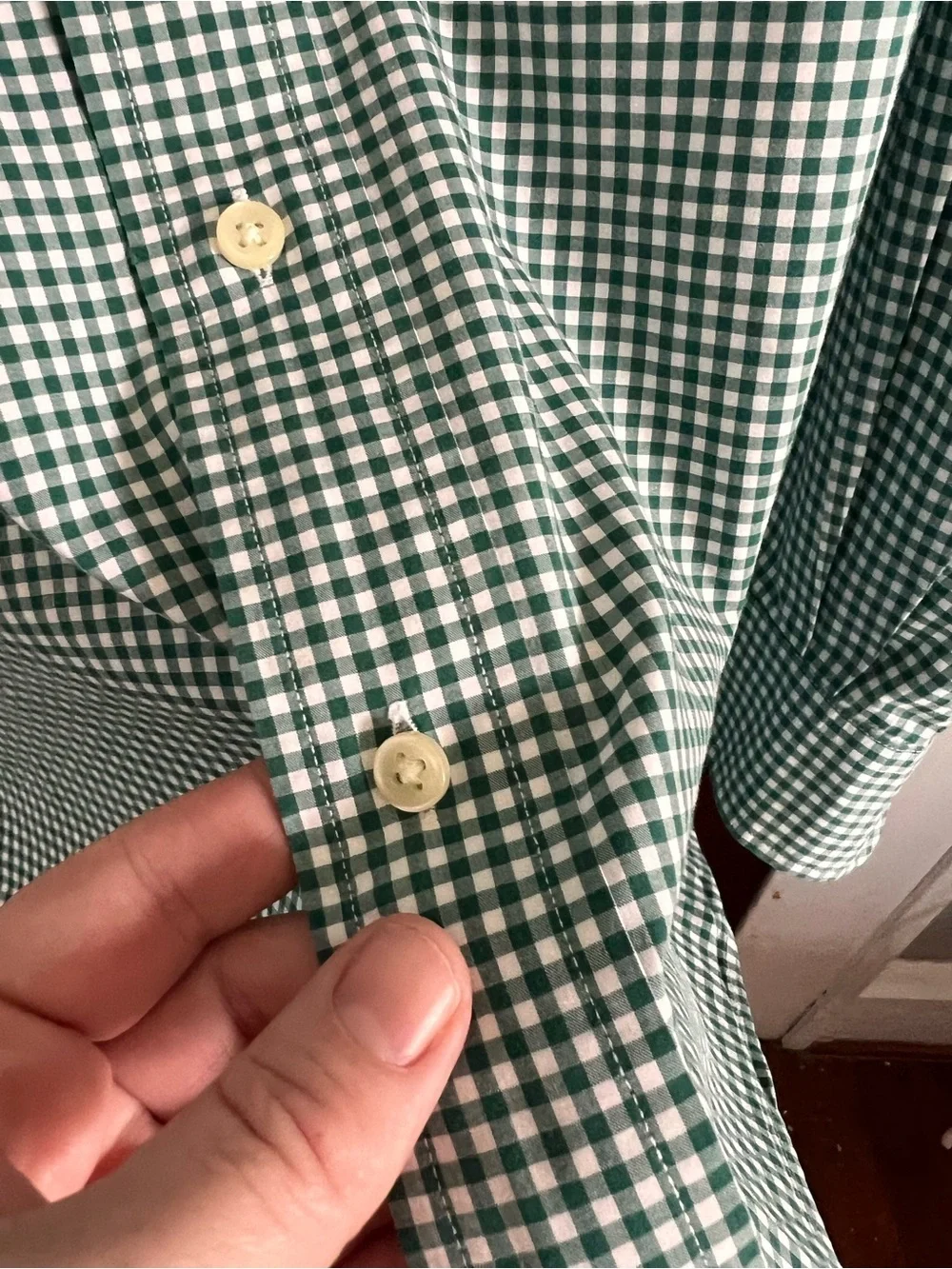Polo Ralph Lauren 100% Cotton Stretch Button Down Green  size 2XB